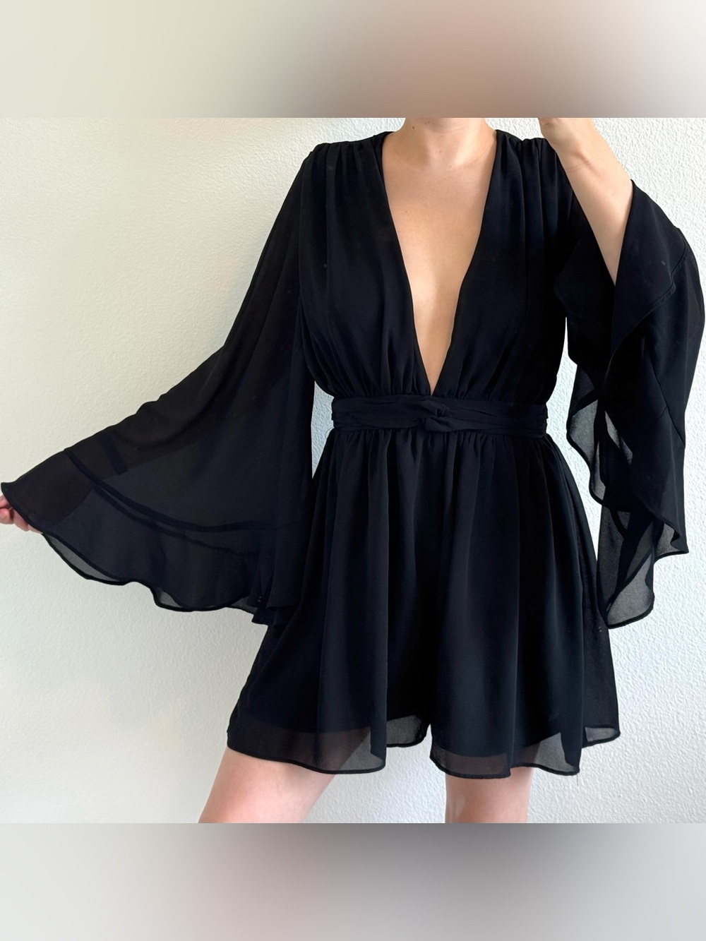 2bella Long Bell Sleeve Romper